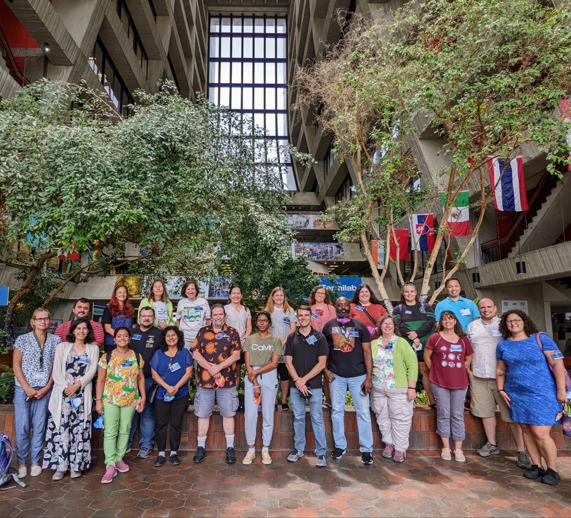 Group Picture in Wilson Hall during Coding Camp at Fermilab, July 2022