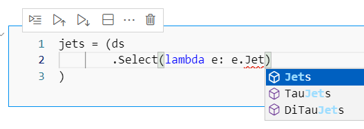 Example of using VSCode's built in type-checker to predict method names